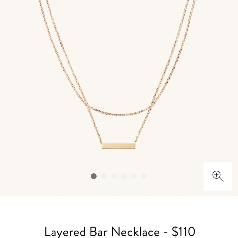 Mejuri Layered Bar Necklace